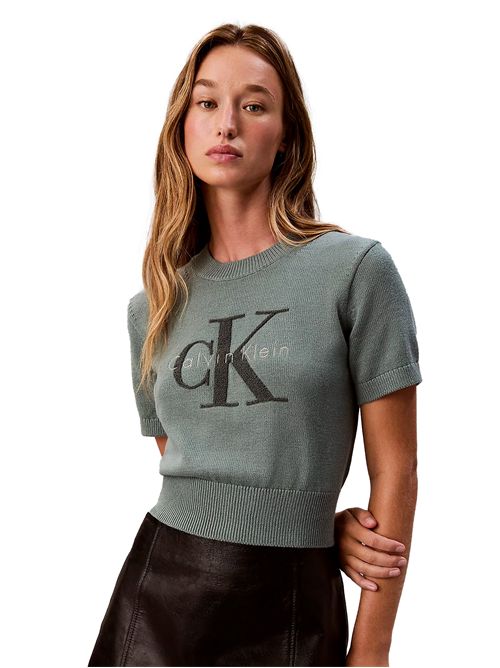 CALVIN KLEIN T-shirt  monologo corto CALVIN KLEIN | LV044E306GPNO